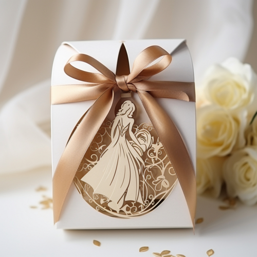 How do you wrap a wedding gift box?